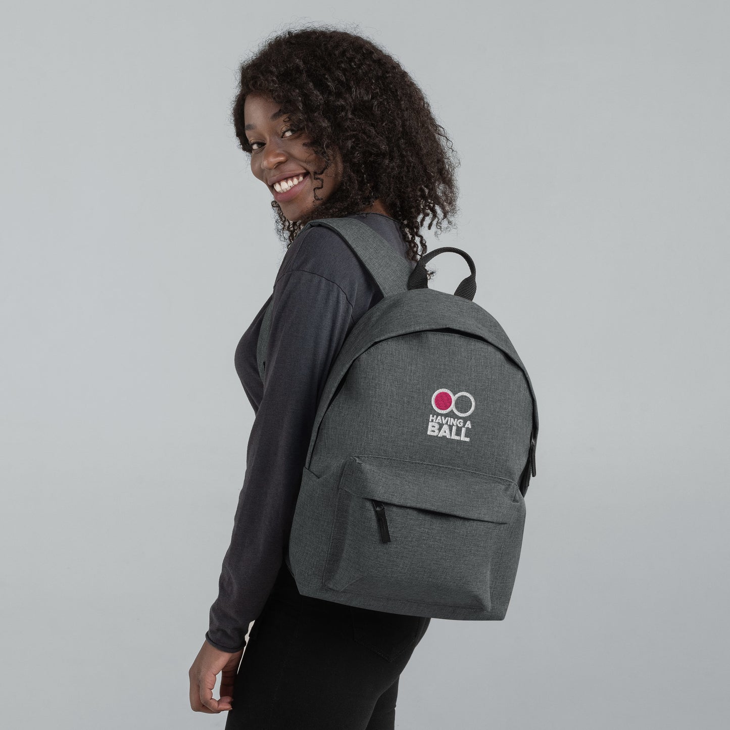 Having A Ball - Embroidered Backpack