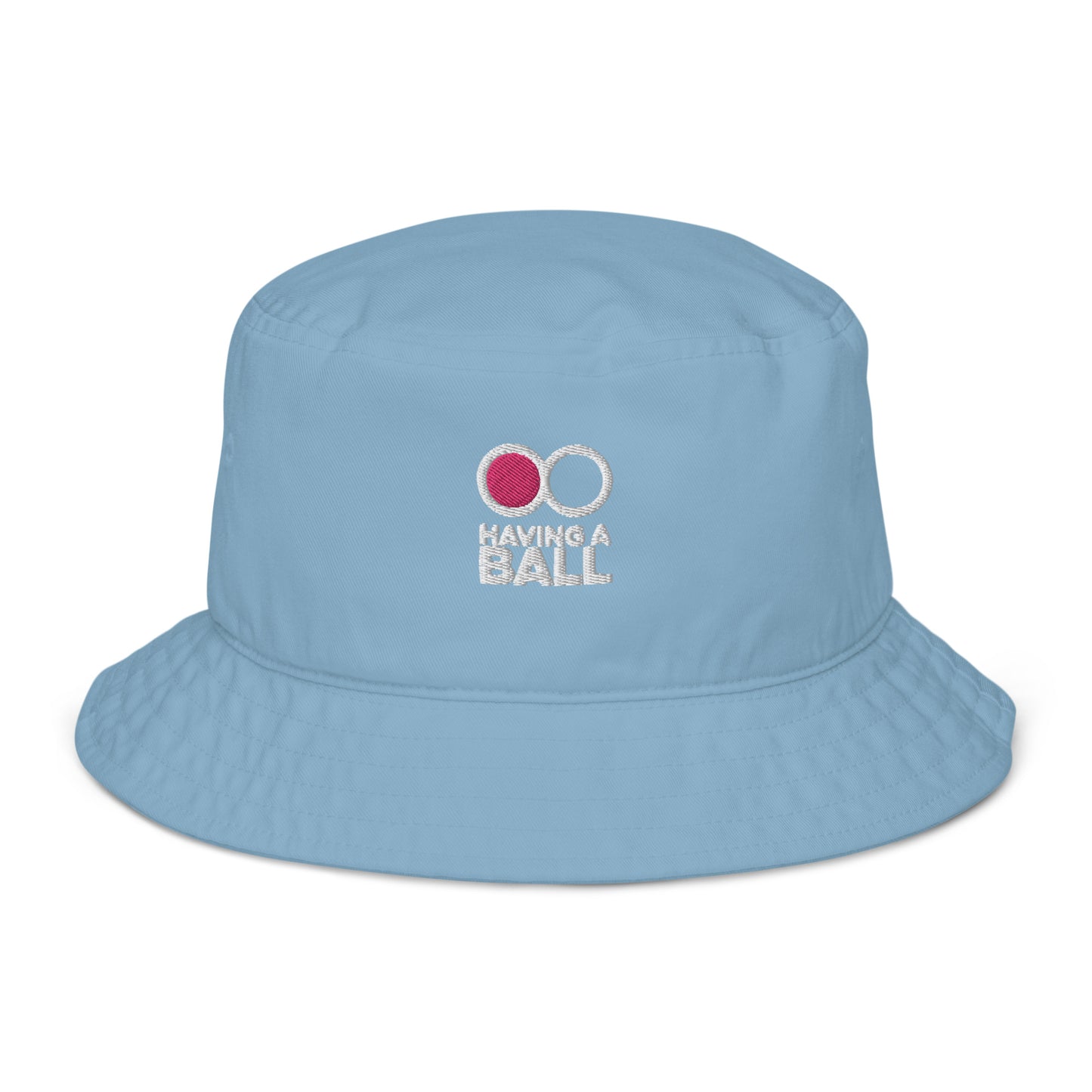 Having A Ball - Organic Bucket Hat (White Logo)