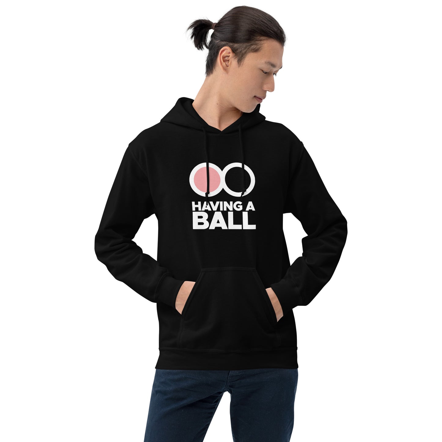 Having A Ball - Unisex Hoodie (White Logo)