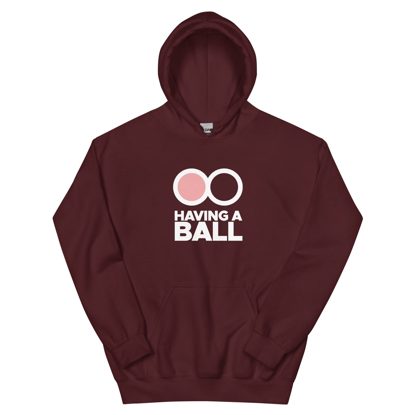 Having A Ball - Unisex Hoodie (White Logo)
