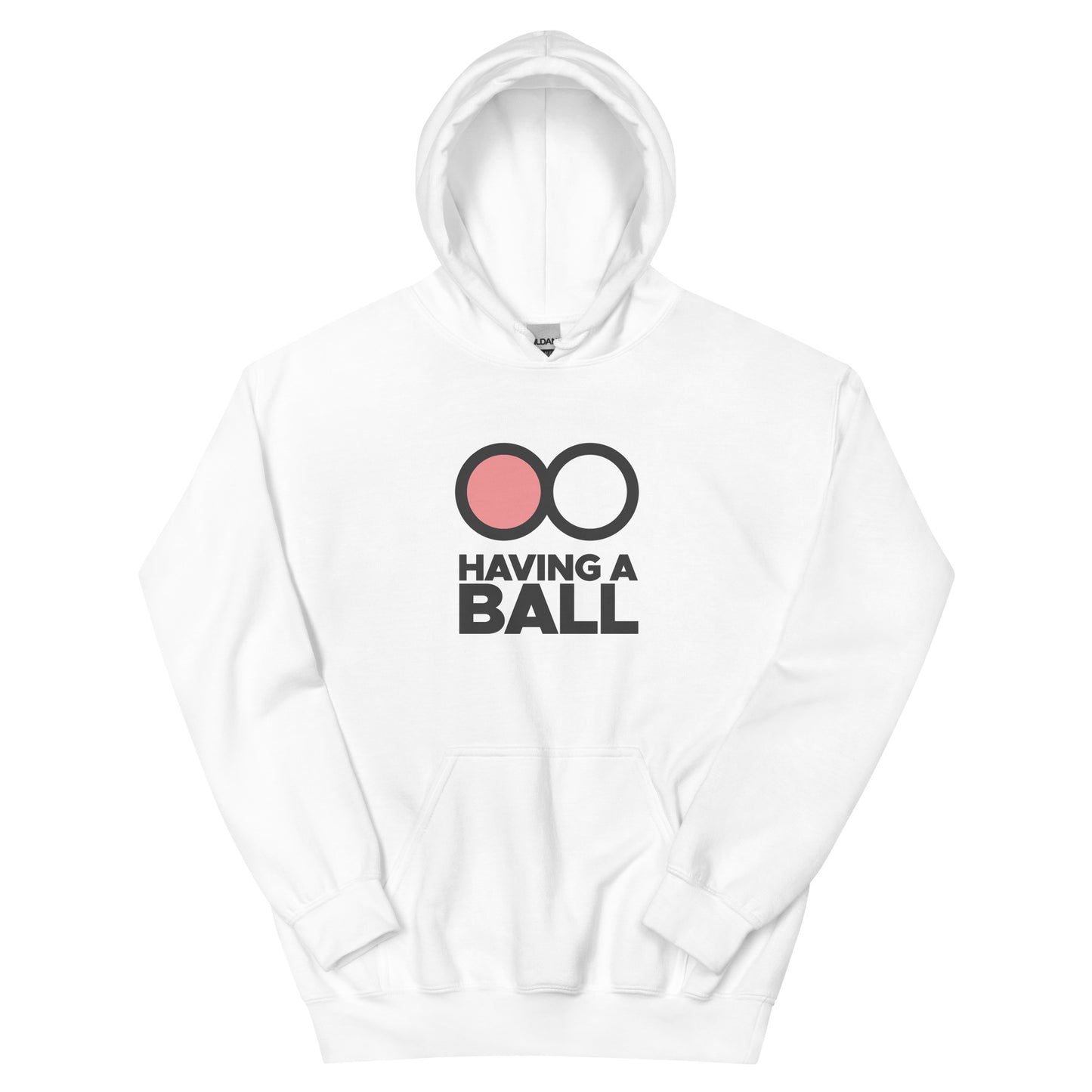Having A Ball - Unisex Hoodie (Black Logo)