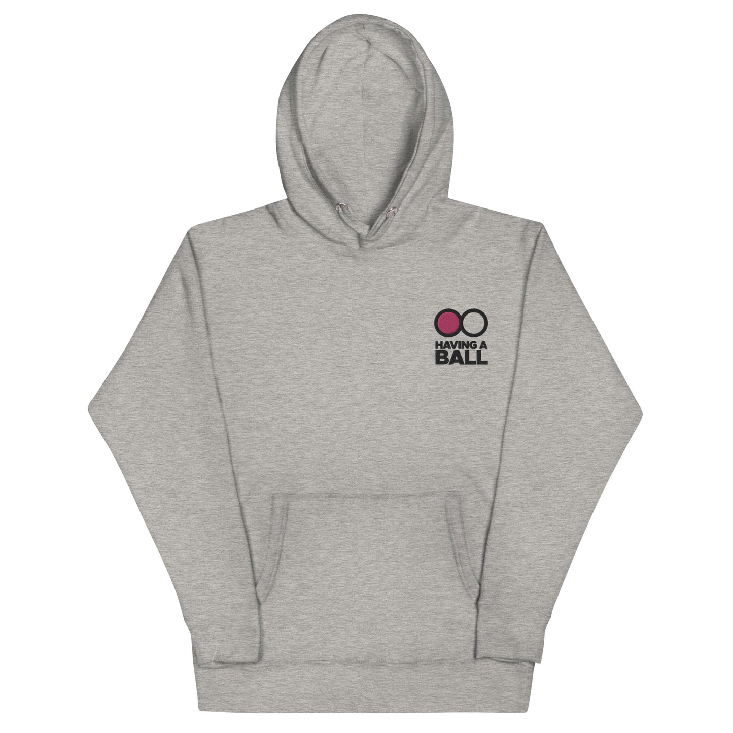 Having A Ball - Unisex Hoodie (Black Embroidered Logo)