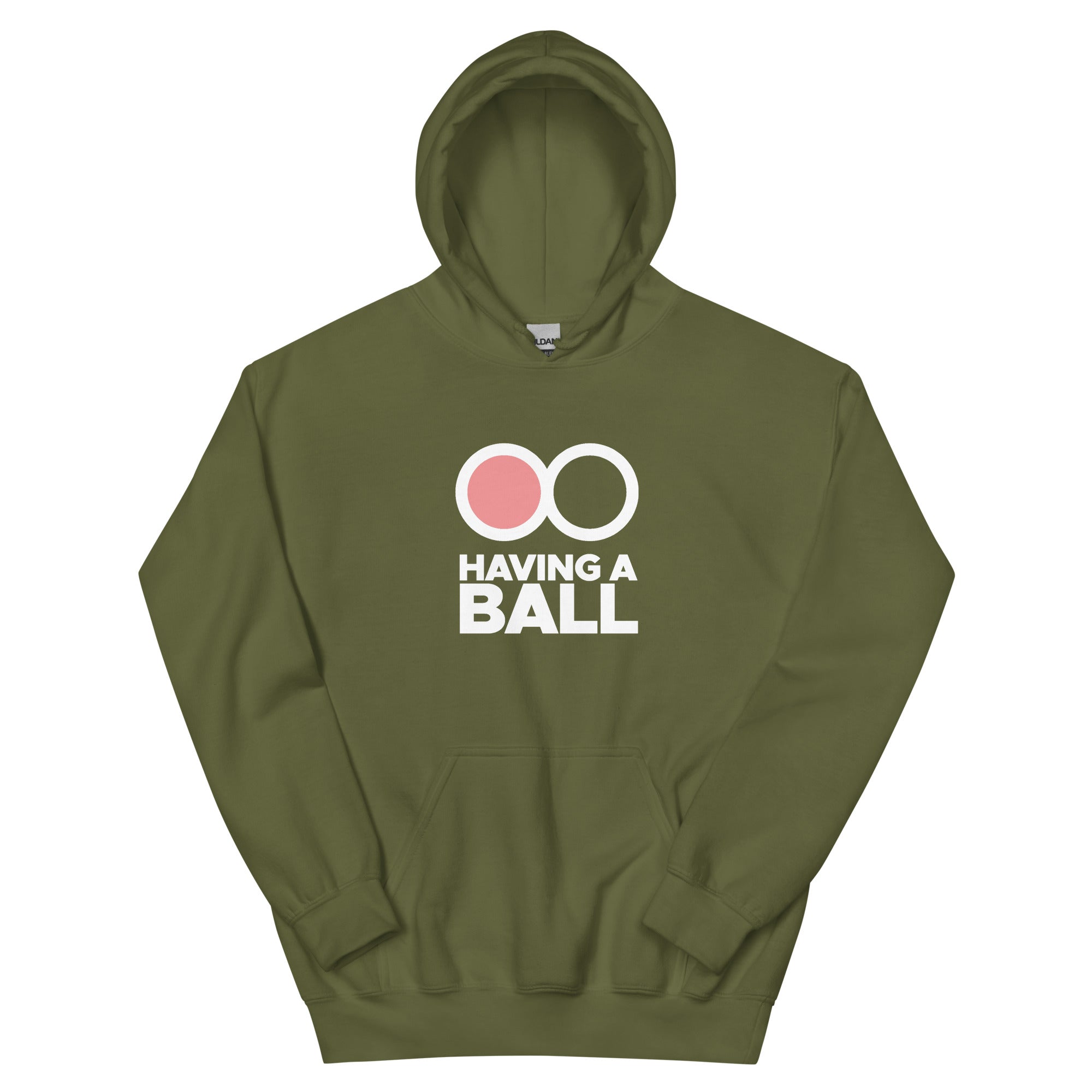 Having A Ball - Unisex Hoodie (White Logo)