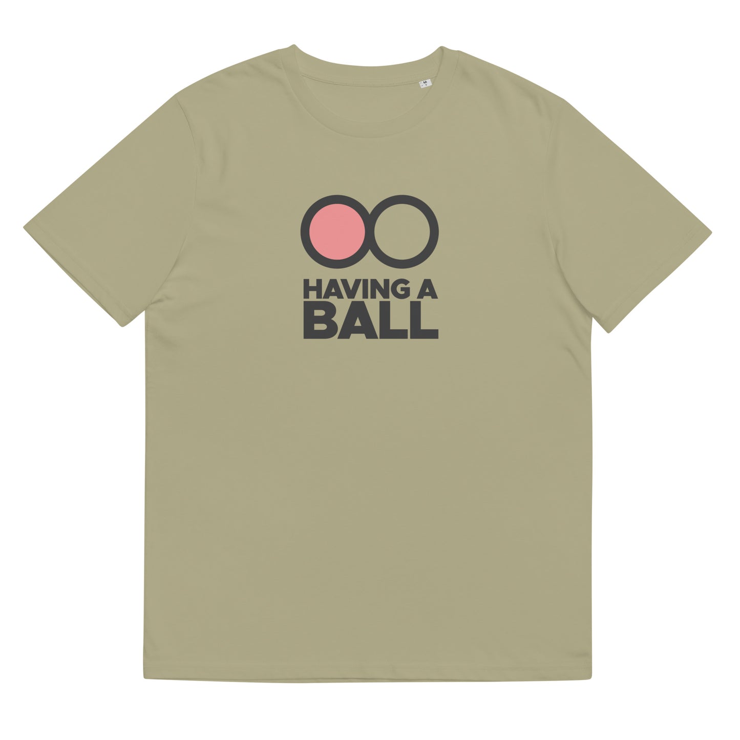 Having A Ball - Unisex Cotton T-Shirt (Black Logo)