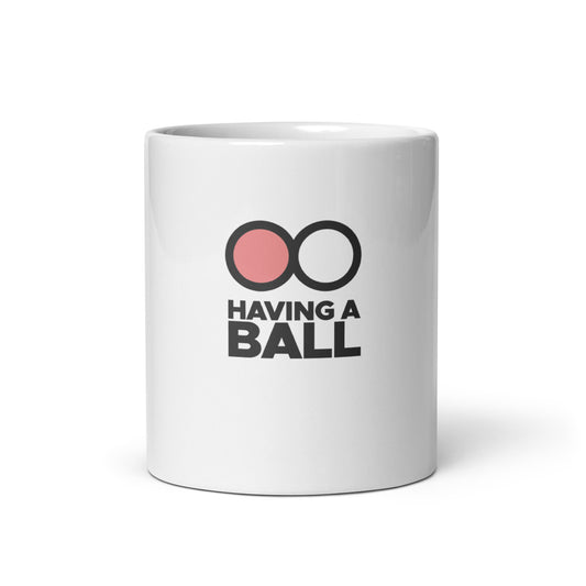 Having A Ball - White Glossy Mug